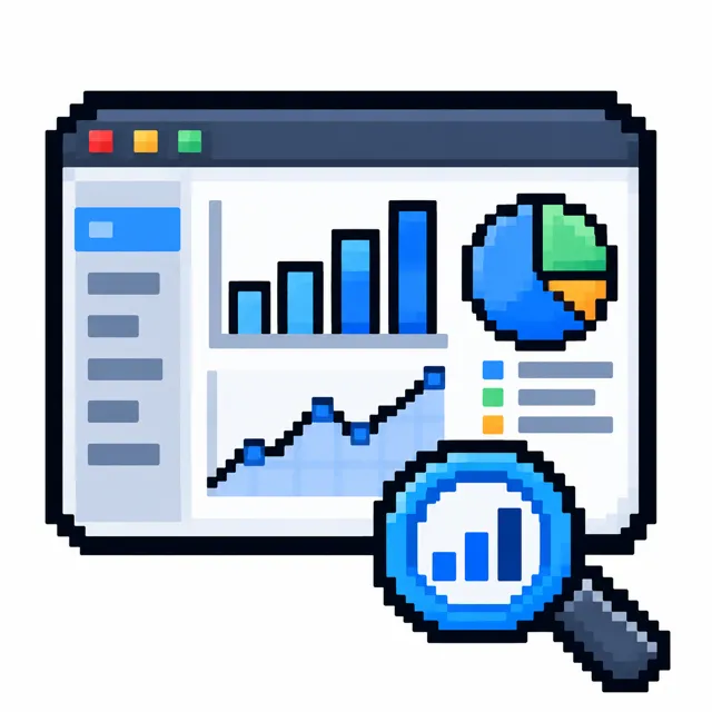 Data analytics dashboard illustration