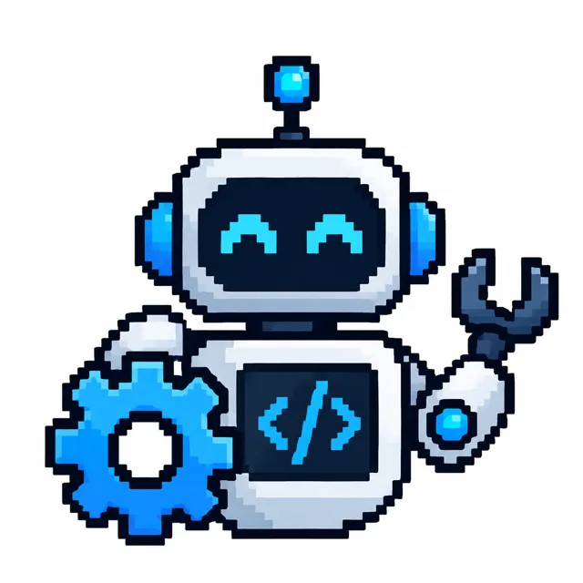 Automation and process optimization robot icon
