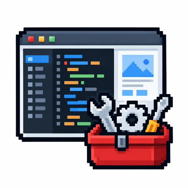 Custom software development tools illustration